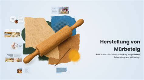Schrittweise Herstellung von Mürbeteig, Küchenutensilien