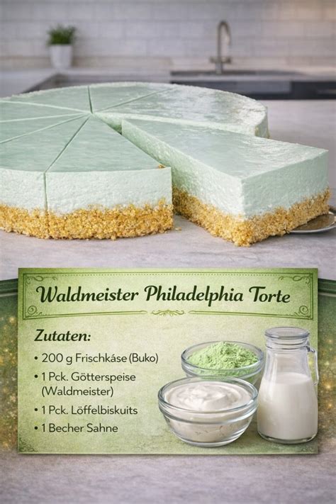 Schrittweise Zubereitung einer Waldmeister-Joghurt-Torte