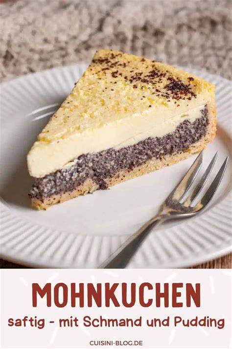 Schrittweise Zubereitung von Mohnkuchen mit Schmand (Infografik)