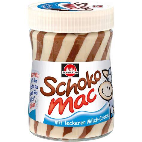 Schwartau Schoko Mac Glas und Produktverpackung
