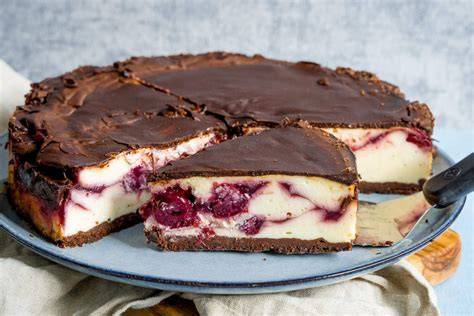 Schwarzwälder Käsekuchen Anschnitt
