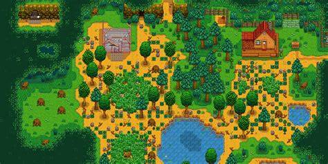 Schweine suchen Trüffel auf einer Farm in Stardew Valley