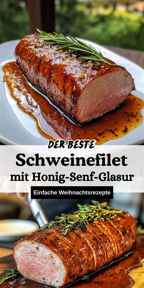 Schweinefilet mit Honig, Ingwer und Vanille angerichtet