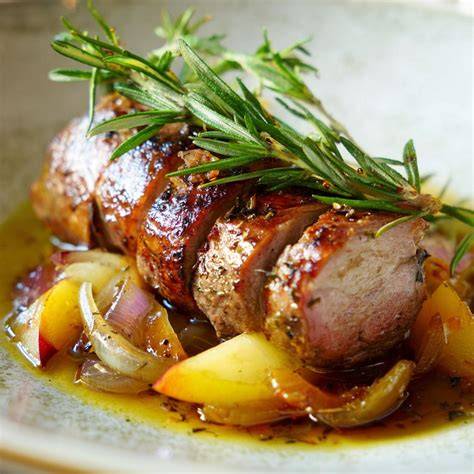 Schweinefilet mit Pflaumenmarmelade und Balsamico-Sauce
