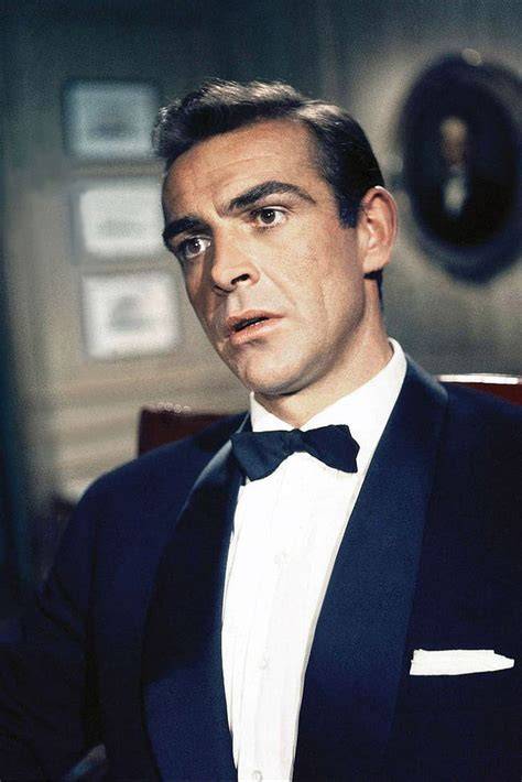 Sean Connery als James Bond am Set von Diamantenfieber