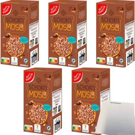 Seeberger Schoko Müsli Packung und Zutaten