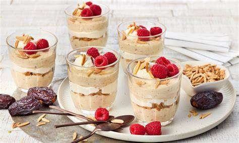 Seidentofu-Dessert ohne Zucker: Zutaten, Texturen und Schichtideen als Infografik