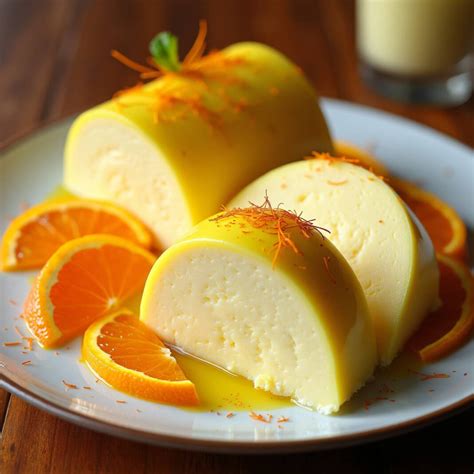 Sektmousse mit Orangenfilets