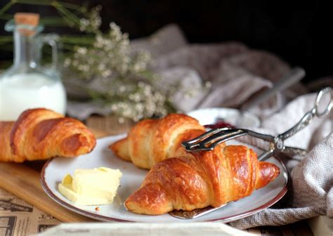 Selbstgebackene Croissants: Arbeitsschritte und Ergebnis
