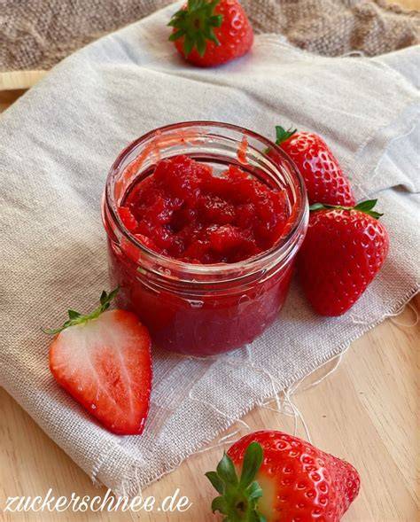 Selbstgemachte, individuelle Marmelade ohne Zucker