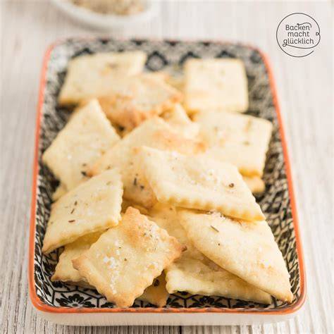 Selbstgemachte Cracker vor dem Backen