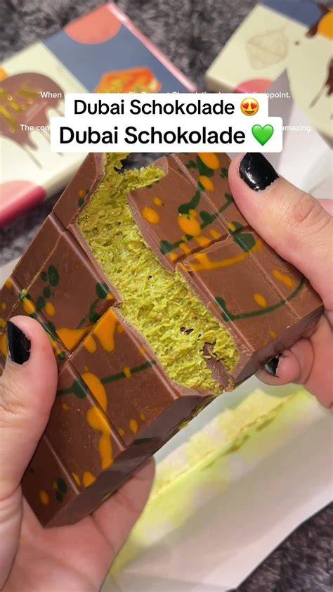 Selbstgemachte Dubai Schokolade in verschiedenen Varianten