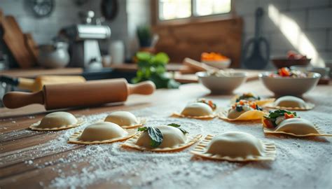 Selbstgemachte Ravioli: Teig ausrollen und füllen