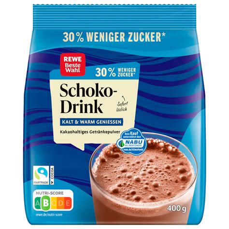 Selbstgemachte Schokoladenmilch mit Kakao und weniger Zucker