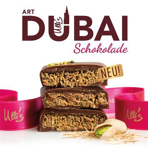 Selbstgemachte und originale Dubai-Schokolade als Geschenk (Fotomotiv)
