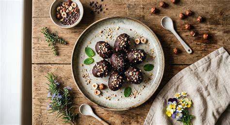 Selbstgemachte vegane Schoko-Cerealien