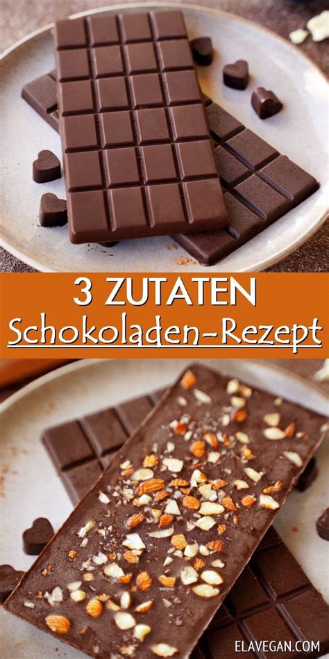 Selbstgemachte zuckerfreie Kakaoschokolade und ihre Zutaten