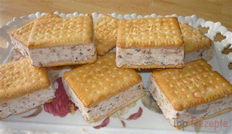 Selbstgemachtes Sandwich Eis - verschiedene Varianten