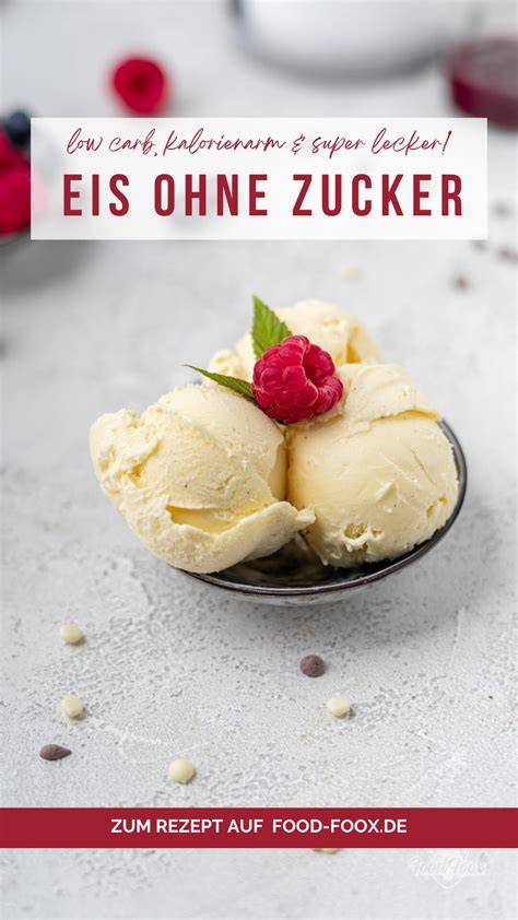Selbstgemachtes Vanille-Eis ohne Zucker in Eismaschine
