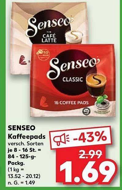 Senseo Kaffeepads Packung auf Regal bei Kaufland