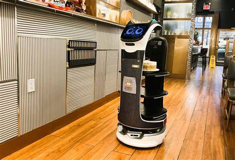 Service-Roboter beim Einsatz in einem Café