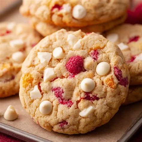 Servierte Müsliportion mit Himbeeren und weißer Schokolade