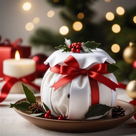 Serviervarianten und klassisches Anrichten - Christmas Pudding mit Rumbutter