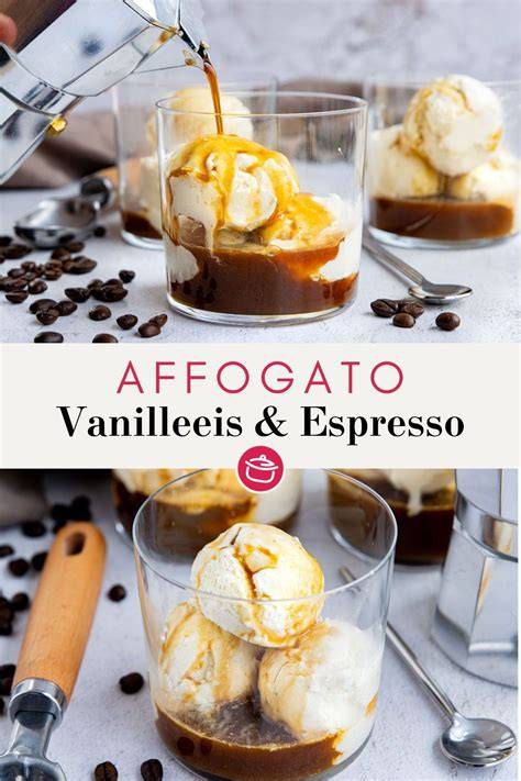 Serviervorschläge: Affogato, Kugeln mit Schokosauce, Nuss-Topping