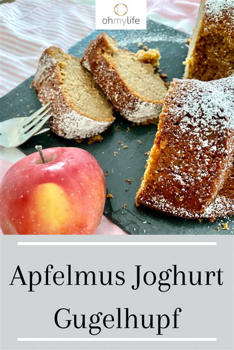 Serviervorschläge: Apfelmus, Joghurt und Puderzucker