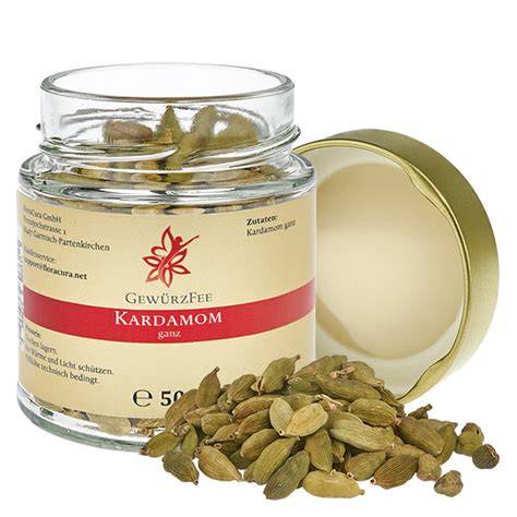 Serviervorschläge: Karamellsauce-Variante, Kardamom im Glas, klassisch auf Teller