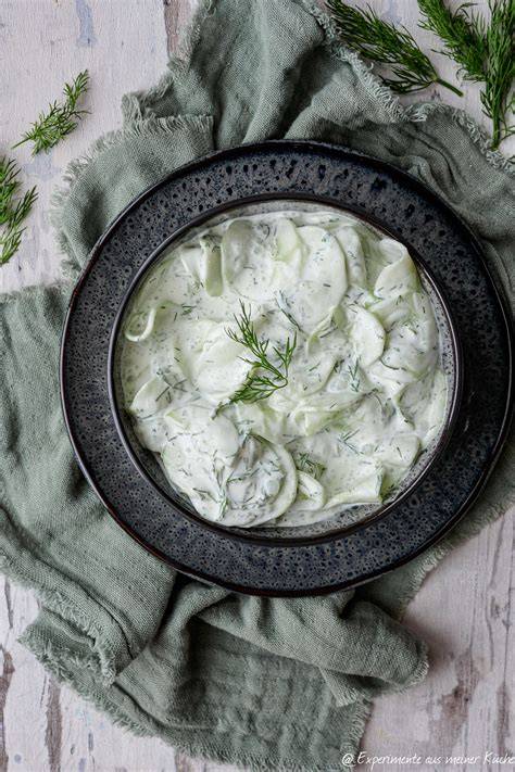 Serviervorschläge Gurkensalat: als Beilage zu Fleisch, Fisch oder Kartoffeln