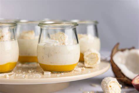 Serviervorschläge Kokos Dessert