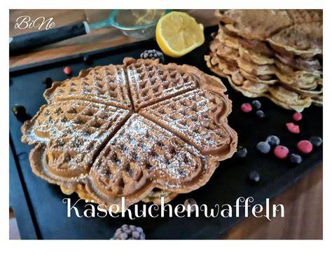 Serviervorschläge für Käsekuchenwaffeln