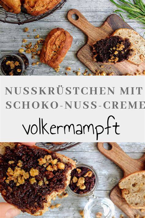 Serviervorschlag: Brot mit selbstgemachter Nuss-Nougat-Creme