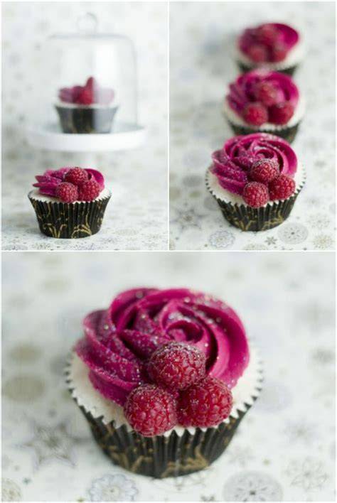 Serviervorschlag: Cupcakes, Torte und Dekoration