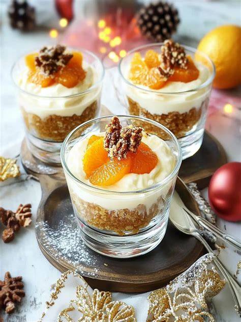 Serviervorschlag: Orangencreme im Glas mit Minze