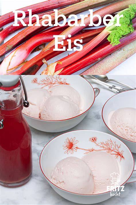 Serviervorschlag: Quarkschmarrn mit Rhabarber, Eis und Saft