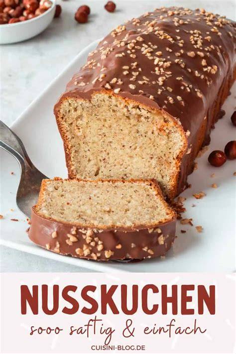 Serviervorschlag: Saftiger Nusskuchen-Slice mit gehackten Haselnüssen