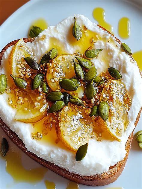Sesammus mit Honig und Pistazien auf Brot - Inspirationsbild