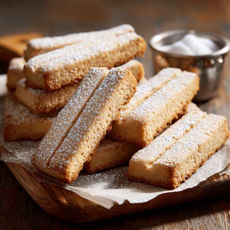 Shortbread Fingers frisch gebacken auf Gitter