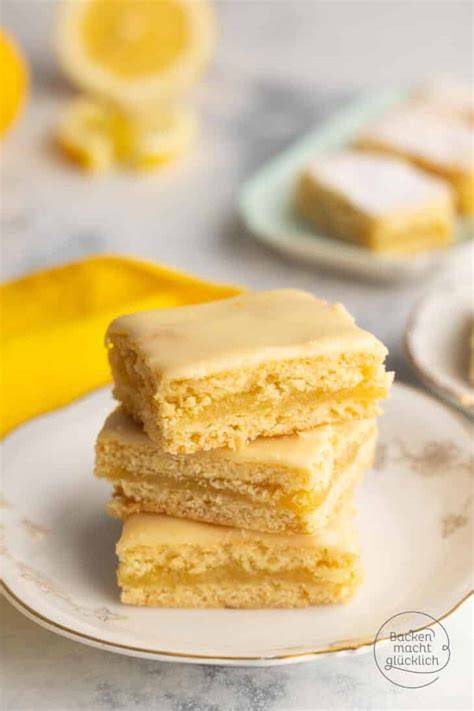 Shortbread mit Lemon Curd Füllung und Puderzucker