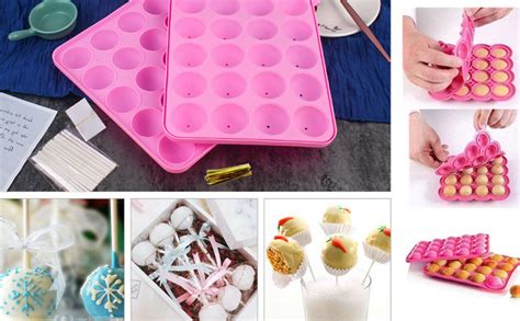Silikonform für Cake Pops mit gefüllten Mulden
