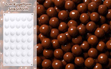 Silikonform für Pralinen in Kugelform