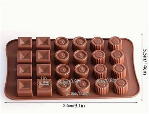 Silikonform für Pralinen und fertige Milchcremepralinen