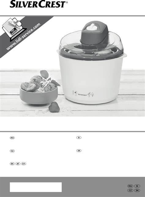 Silvercrest SECM 12 B2 Eismaschine mit herausnehmbarem Eisbehälter