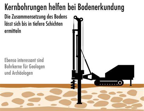 Skizze einer Bodenprobe zur Standortbewertung für Trüffel