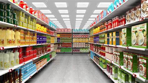 Smartshop Innenansicht mit Regalen voller Produkte