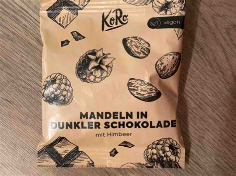 Snack-Genuss mit Koro Mandeln in dunkler Schokolade
