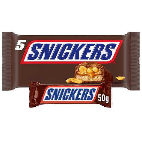 Snickers Riegel mit Karamell und Erdnüssen