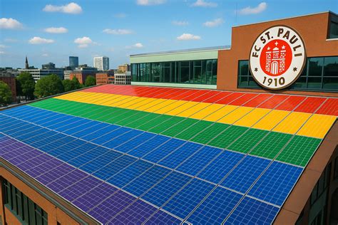 Solaranlage auf ruhigem Gewässer - Symbol für Innovation